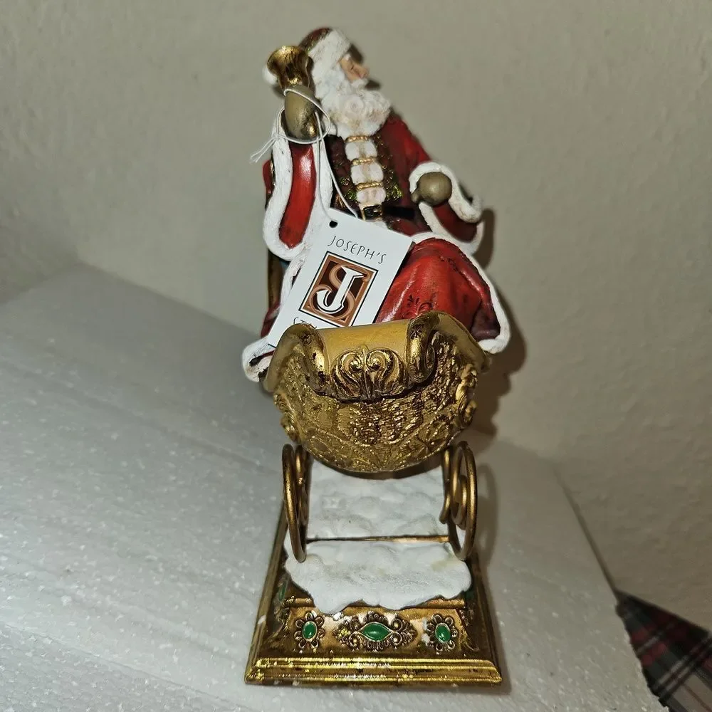 Joseph's Studio Festive Santa and Reindeer Stocking Holder Set